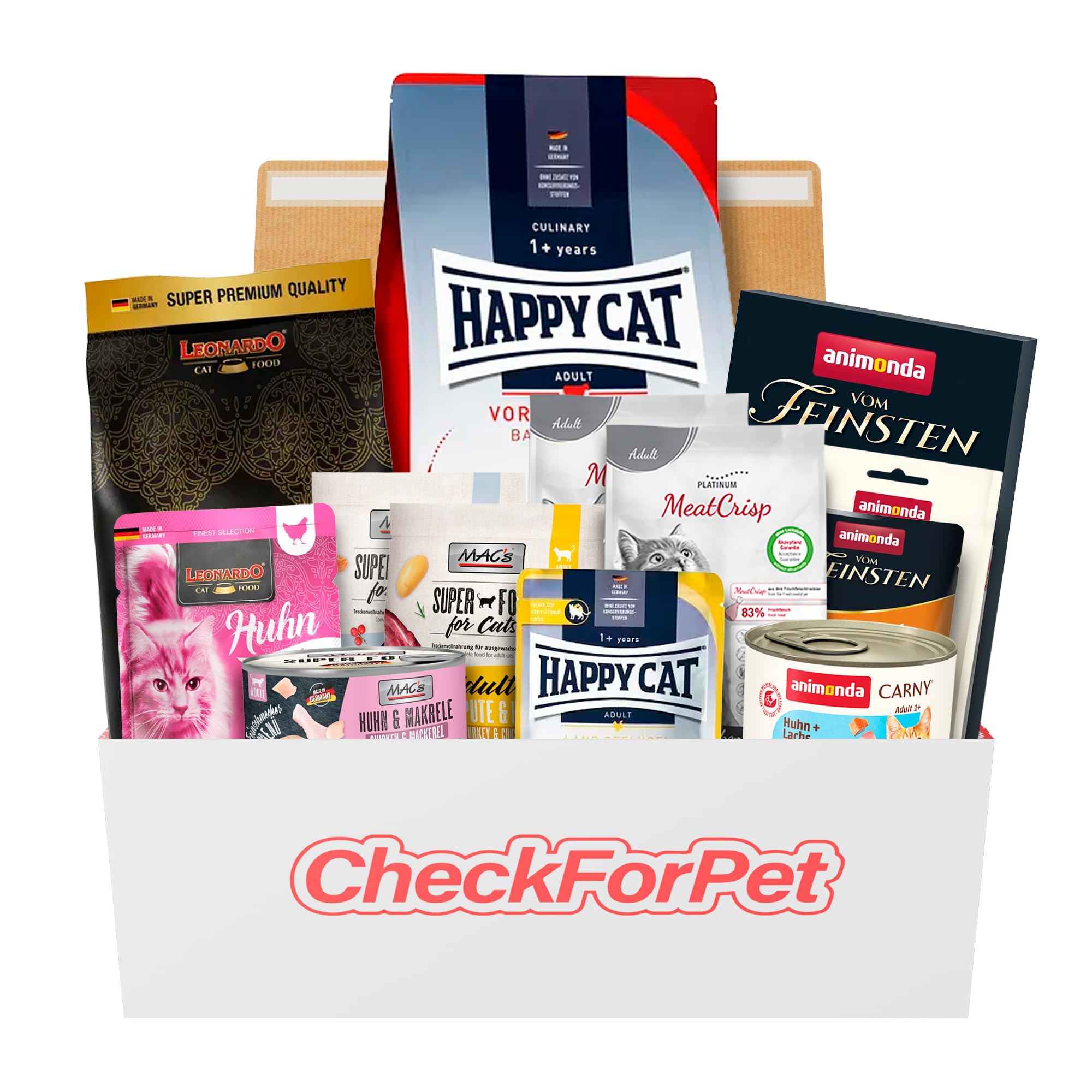 CheckForPet Best Rated Probierpaket Katzenfutter für alle Lebensphasen