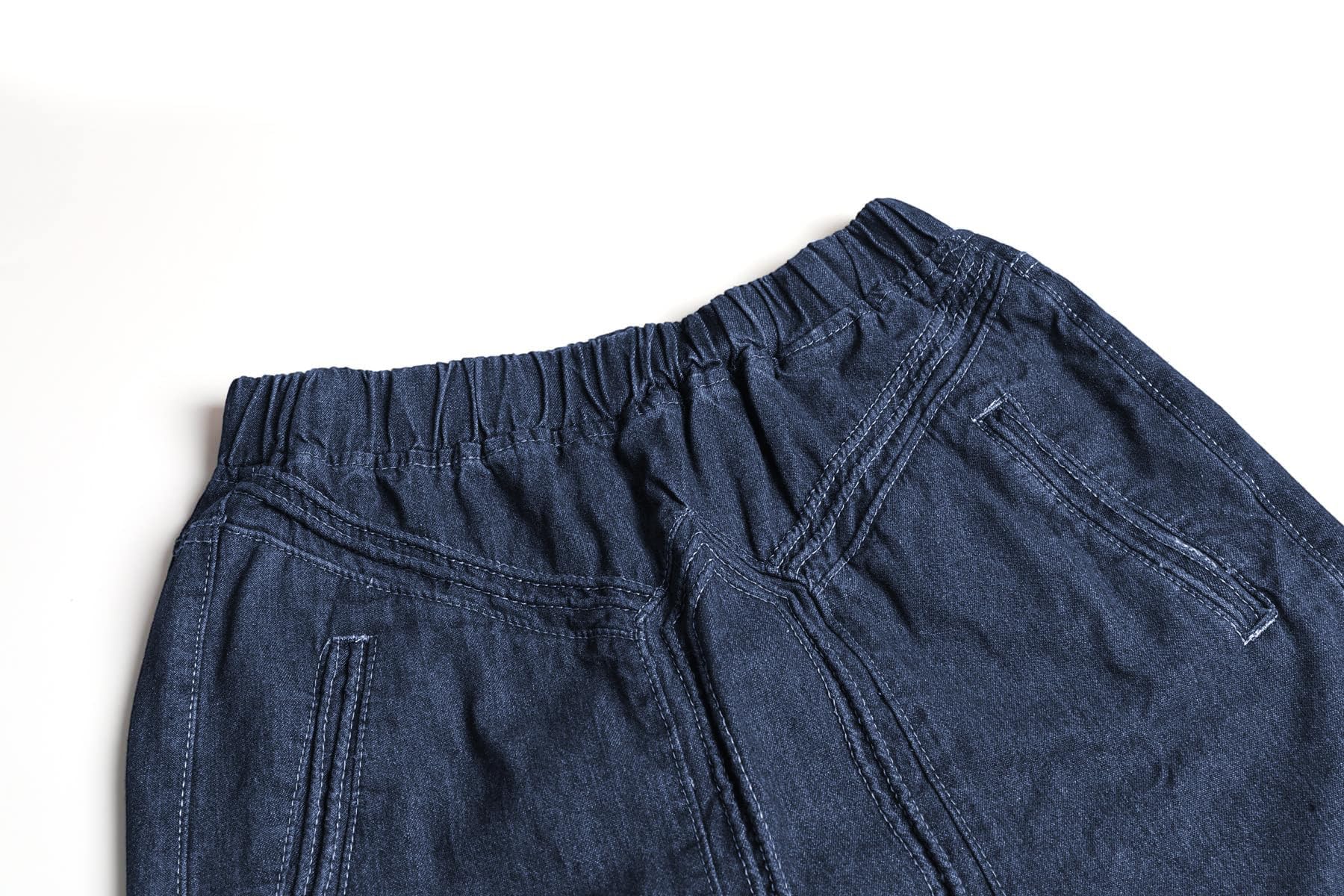 ebossy Damen Casual Elastische Taille Ausgefranster Saum A-Linie Distressed Hippie Lang Maxi Denim Rock