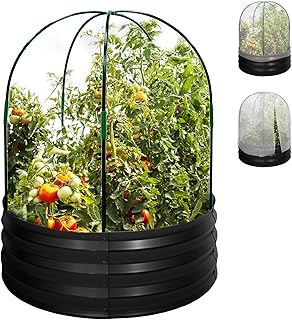 Metal Raised Garden Bed with Greenhouse