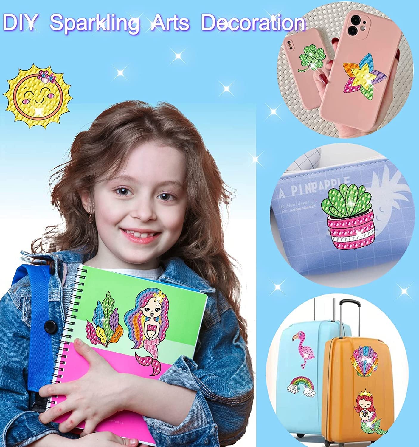 Boxgear Adesivi 5D Fai Da Te Per Bambini: 30 Pezzi Di Piccoli Animali Mosaico, Kit Diamond Painting Per Principianti, Ragazzi E Adulti - Regalo Creativo