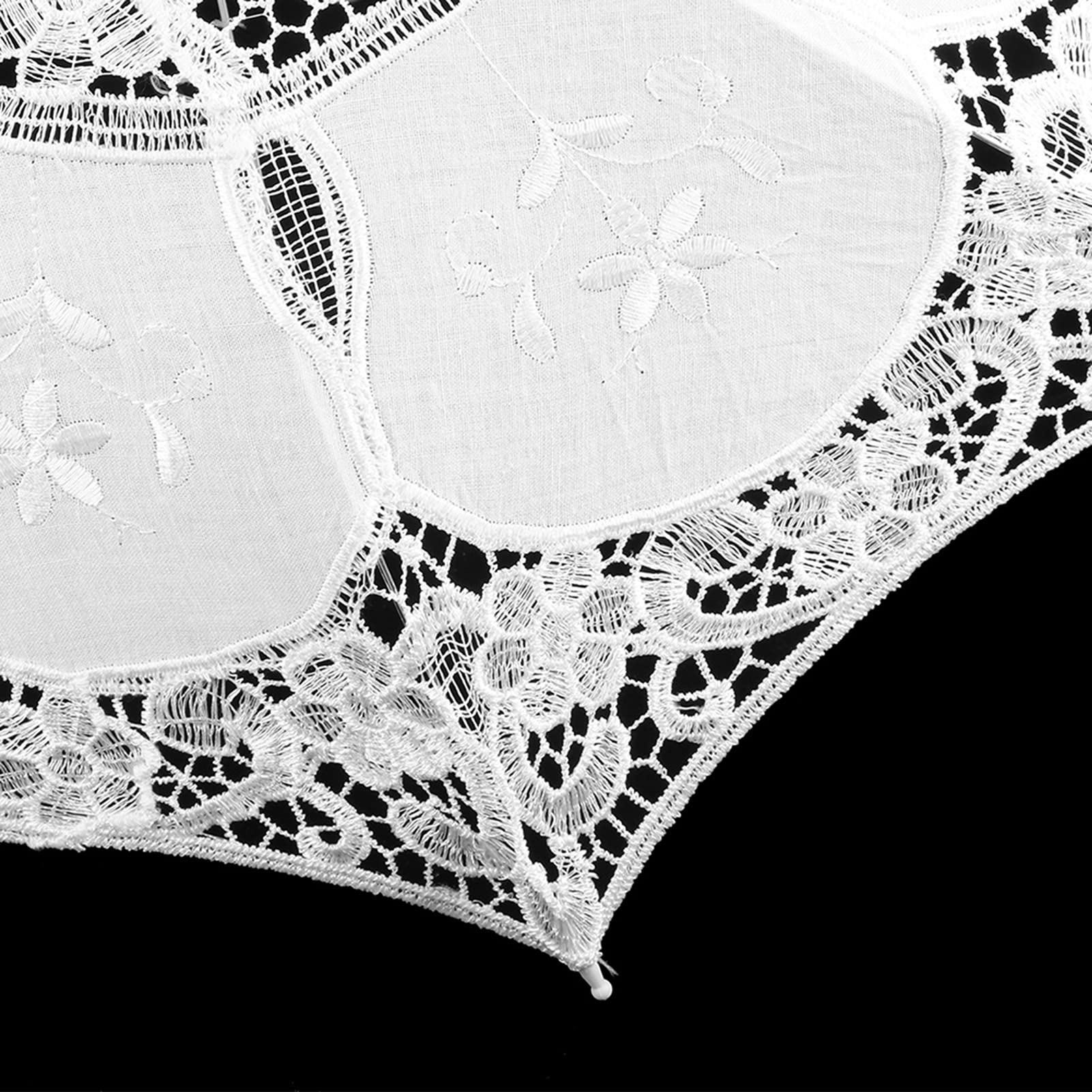 Duży Koronkowy Parasol, Koronkowy Parasol ślubny w Stylu Zachodnim Parasol Bankietowy Fotografia Sceniczna Rekwizyt Materiały ślubne Fotografia Zewnętrzna (biały, duży)