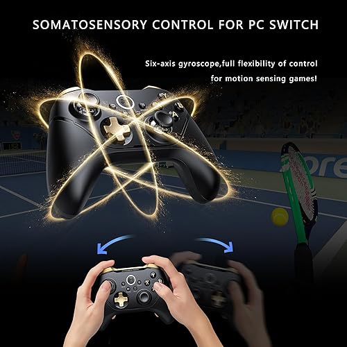 Miniatura 7 de Asura 2 Pro+ PC Gaming Controller Dual Hall (Hall Stick & Hall Trigger) Wireless Gamepad for Windows Switch,6 Axis Motion SensingMechanical
