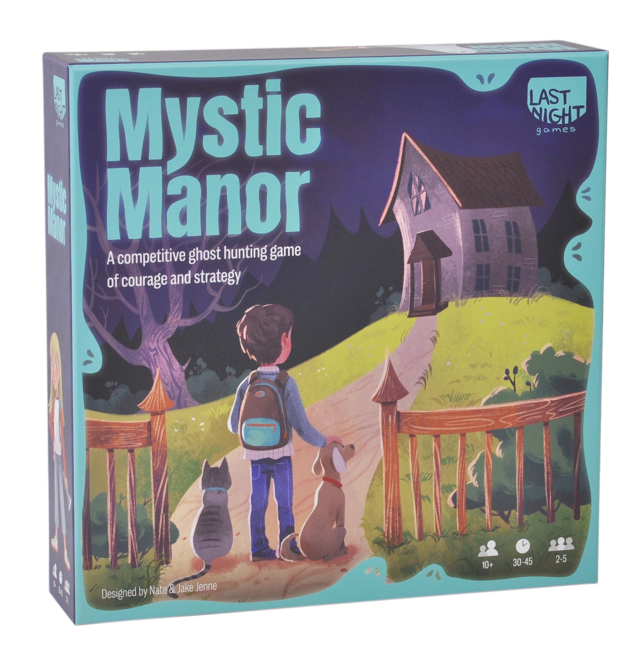 Mystic Manor | Competitive Strategic Ghost Hunting Game for 2-5 Players