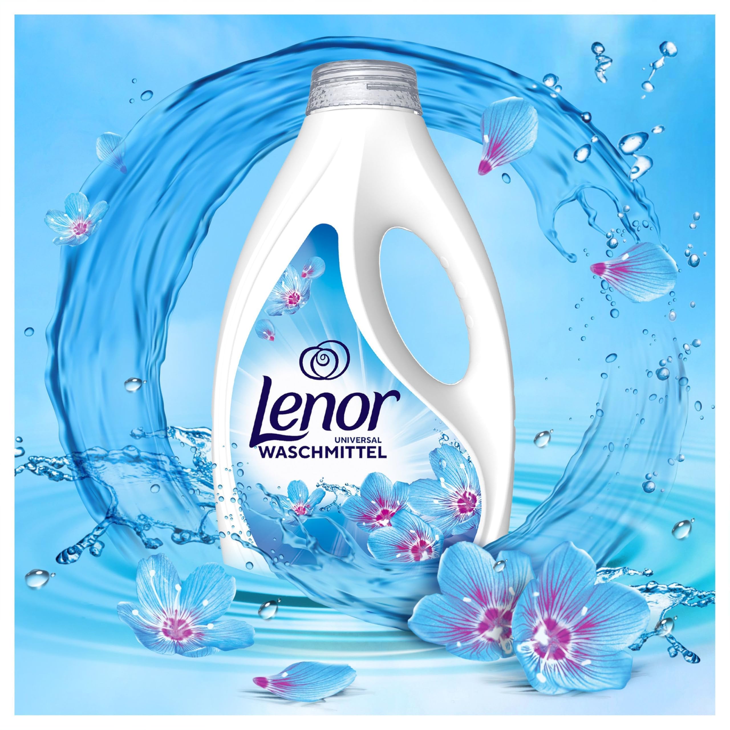 Lenor Universal Waschmittel Flüssig, 100 Waschgänge, Aprilfrisch, Lang Anhaltende Frische, Extra Geruchsabwehr Bei Kaltwäsche