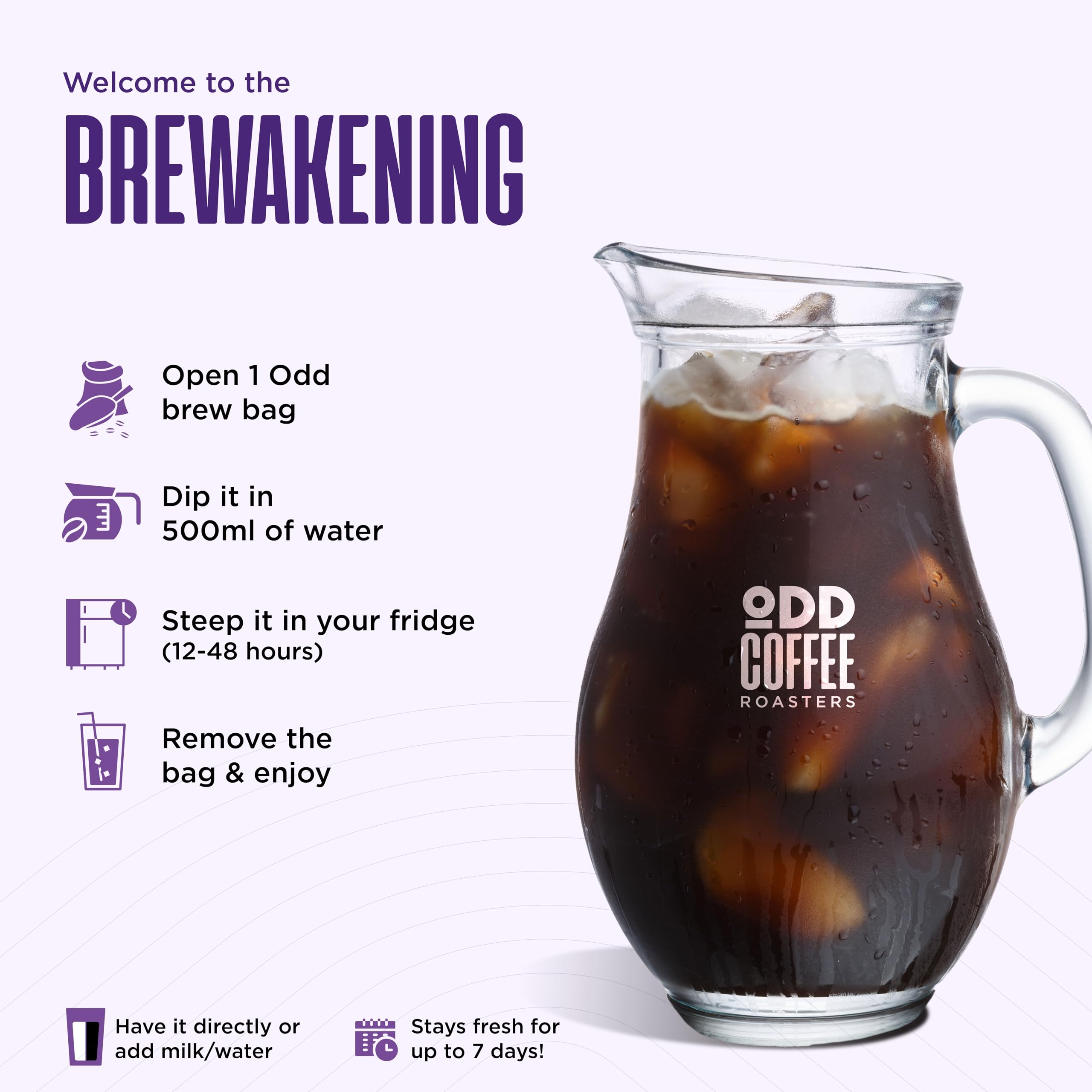 ODD COFFEE ROASTERS Cold Brew Coffee Bags | Dark Roast | 5 Bags Makes 15 Cups | Easy 3-Step Overnight Brew | No Equipment Needed | 100% AAA Grade Specialty Arabica | Sourced from Chikmagalur 4