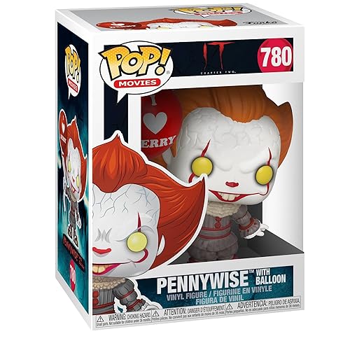 Funko Pop! Movies: IT: Chapter 2- Pennywise With Balloon - It - Collectable Vinyl Figure - Gift Idea - Official Merchandise - Toys for Kids & Adults - Movies Fans - Model Figure for Collectors - Funko 40630 POP! Vinyl: Movies: IT Chapter 2 - Pennywise w/Balloon IT Collectible Figure, Multicolour