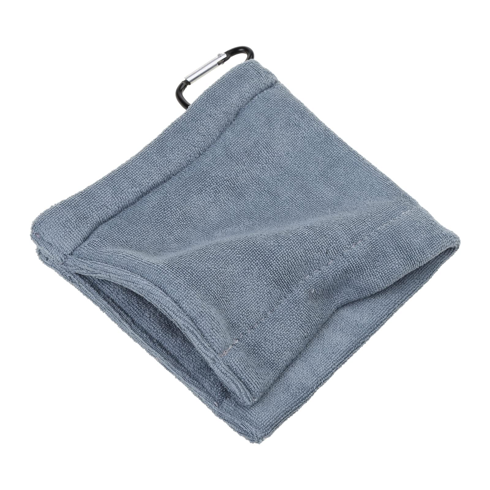 oringnat Square Microfiber Golf Ball Towel with Carabiner Hook Water Absorption Clean Golf Club for Head Wipe Cloth