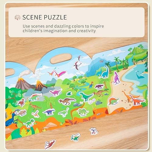 Miniatura 7 de Portable Jelly Sticker Quiet Book for Kids, Reusable Sticker Book for Toddlers, Montessori Busy Book, Preschool Learning Activities Travel Toys