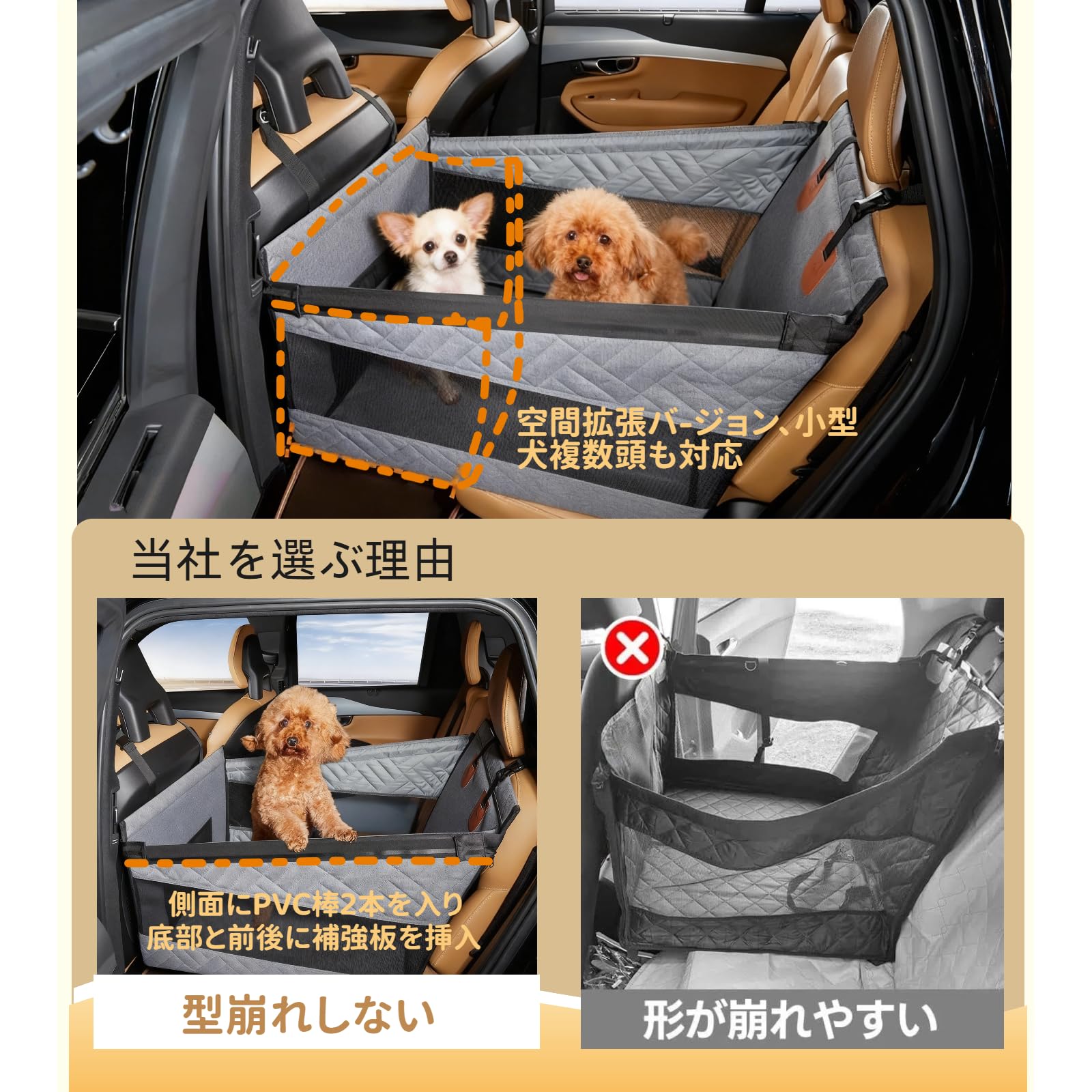 Amazon.co.jp: JOFUYU 【高耐久性・二重安定設計】犬 車 シートは