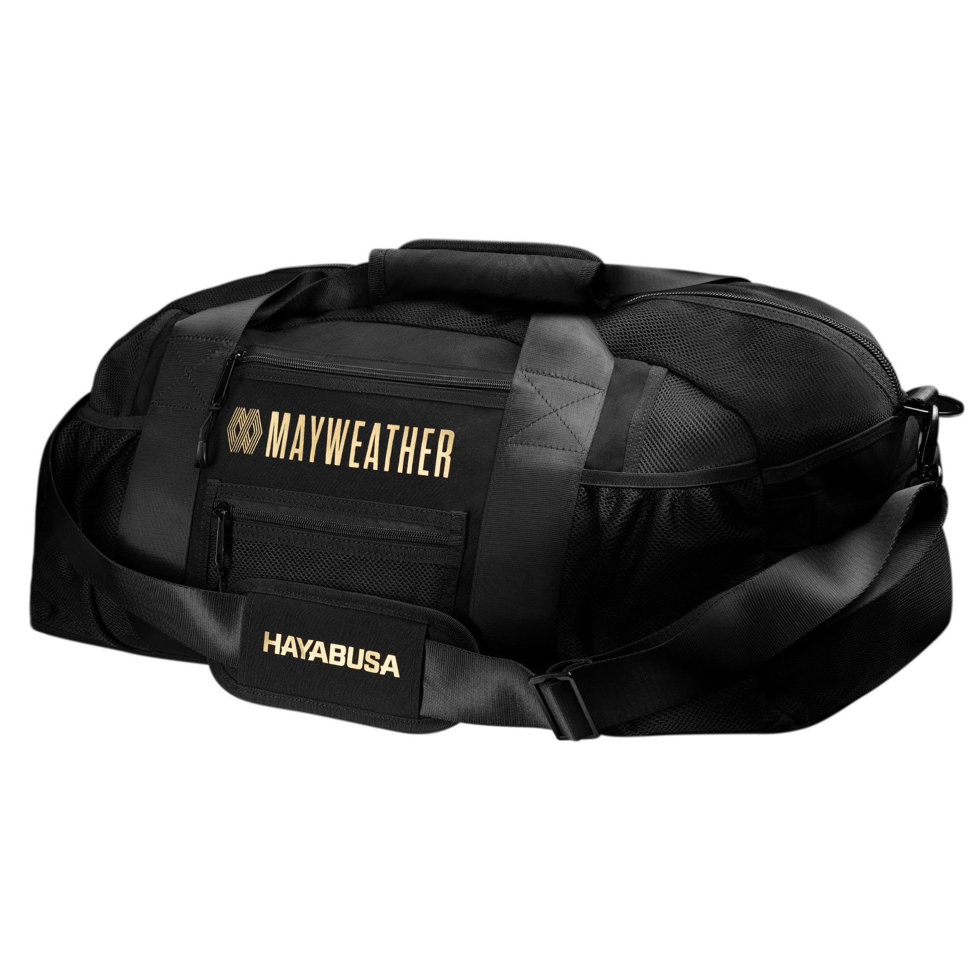 Hayabusa Mayweather Mesh Gym Bag - Black/Gold, 70L