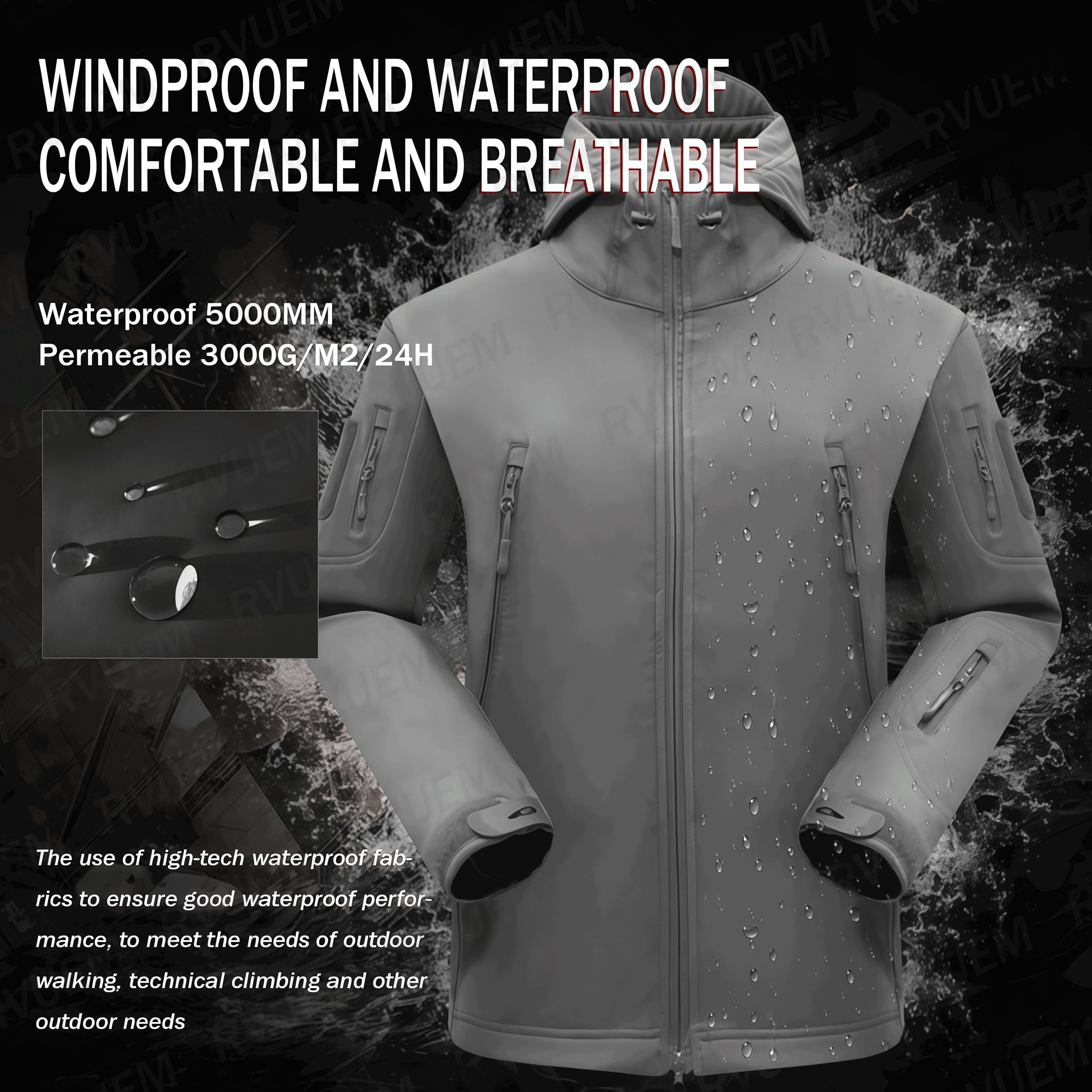 Giacca Tattica, Giacche da Caccia Softshell, Uniforme Mimetica Impermeabile dell'Esercito, Tuta Mimetica Militare, Giacca E Pantaloni Tattici da Uomo, Impermeabile, Leggero
