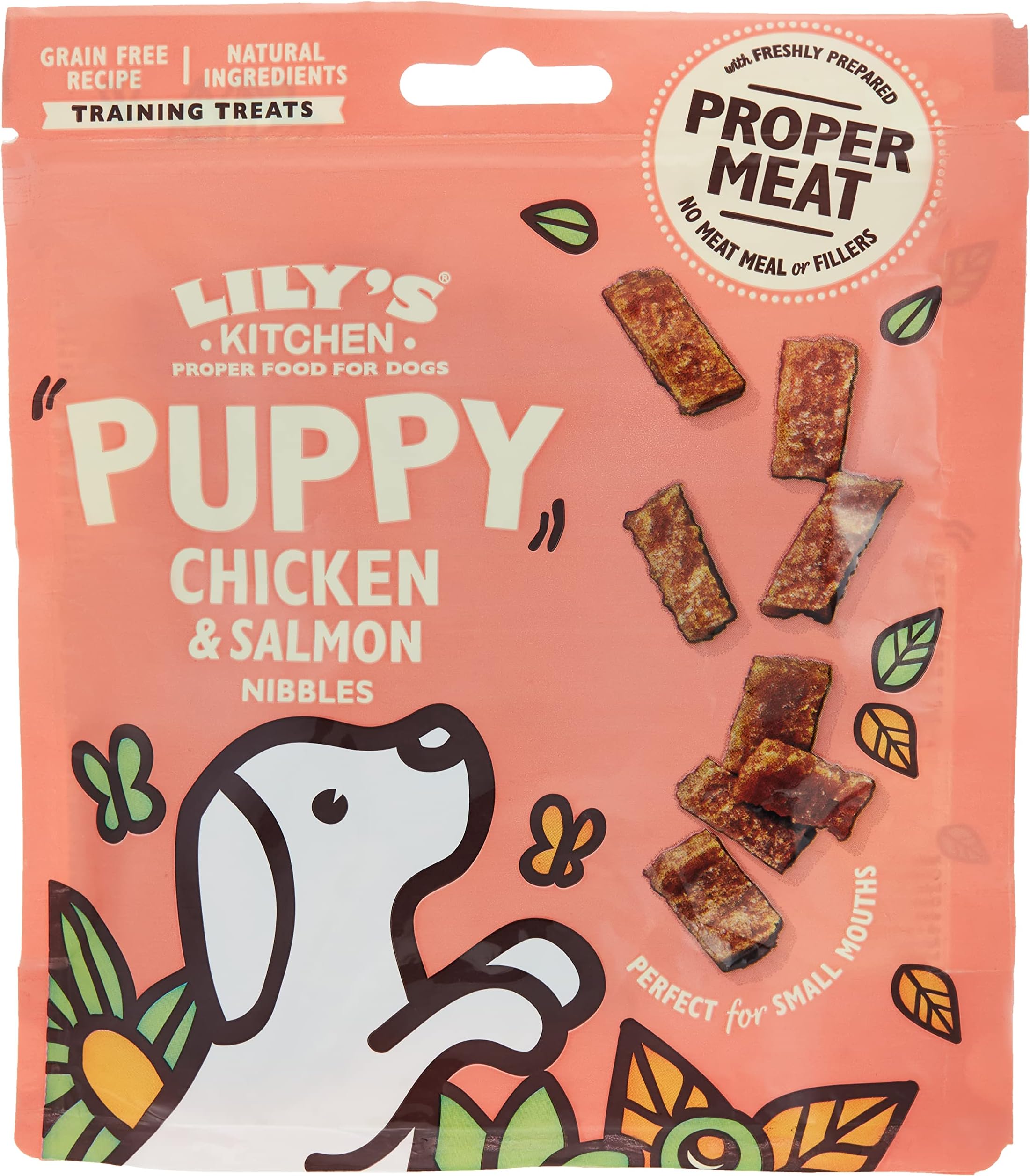 Chicken / Salmon Nibbles For Puppies-70 GR,Dry Food