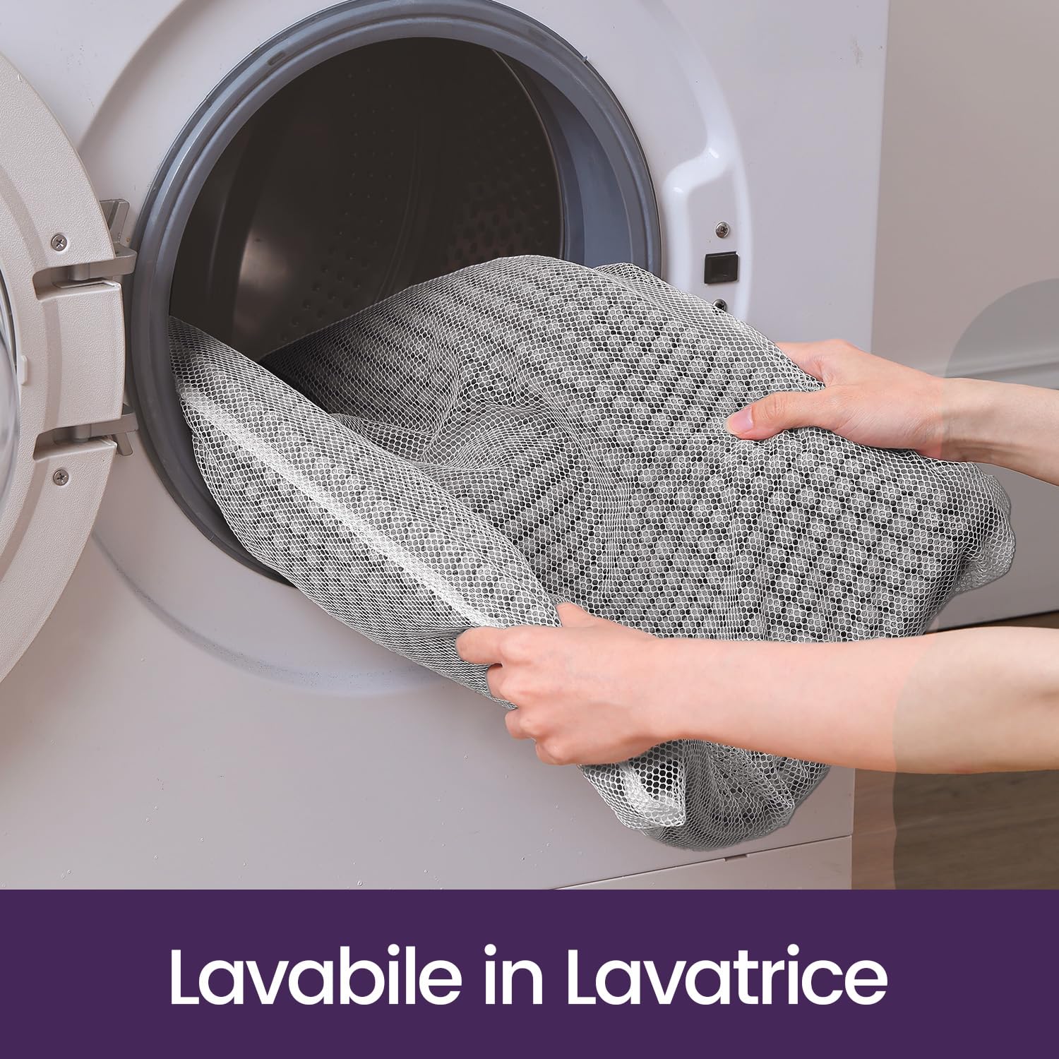 DEXI Tappeti Bagno Set 2 Pezzi in Ciniglia, Tappeto Bagno Antiscivolo e Super Assorbenti, Tappetini Moderni Lavabili in Lavatrice per Doccia o Vasca, 60 x 90 cm + 60 x 90 cm, Grigio