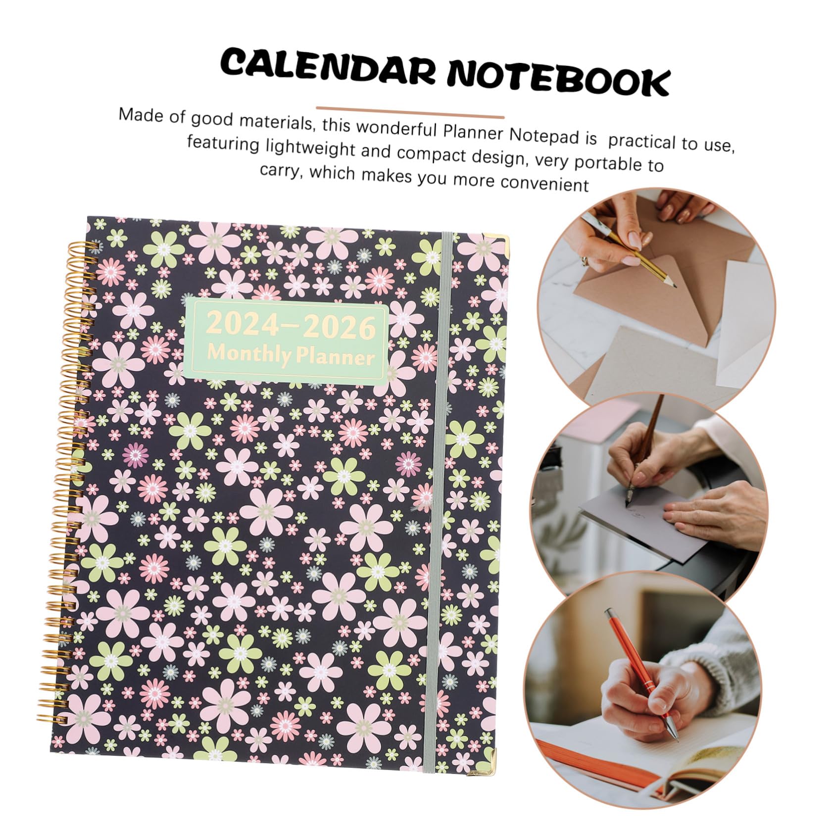 Planner Mensile Diario Agenda Settimanale Portatile per Ufficio Studenti Insegnanti con Calendario Inglese per Organizzazione Quotidiana