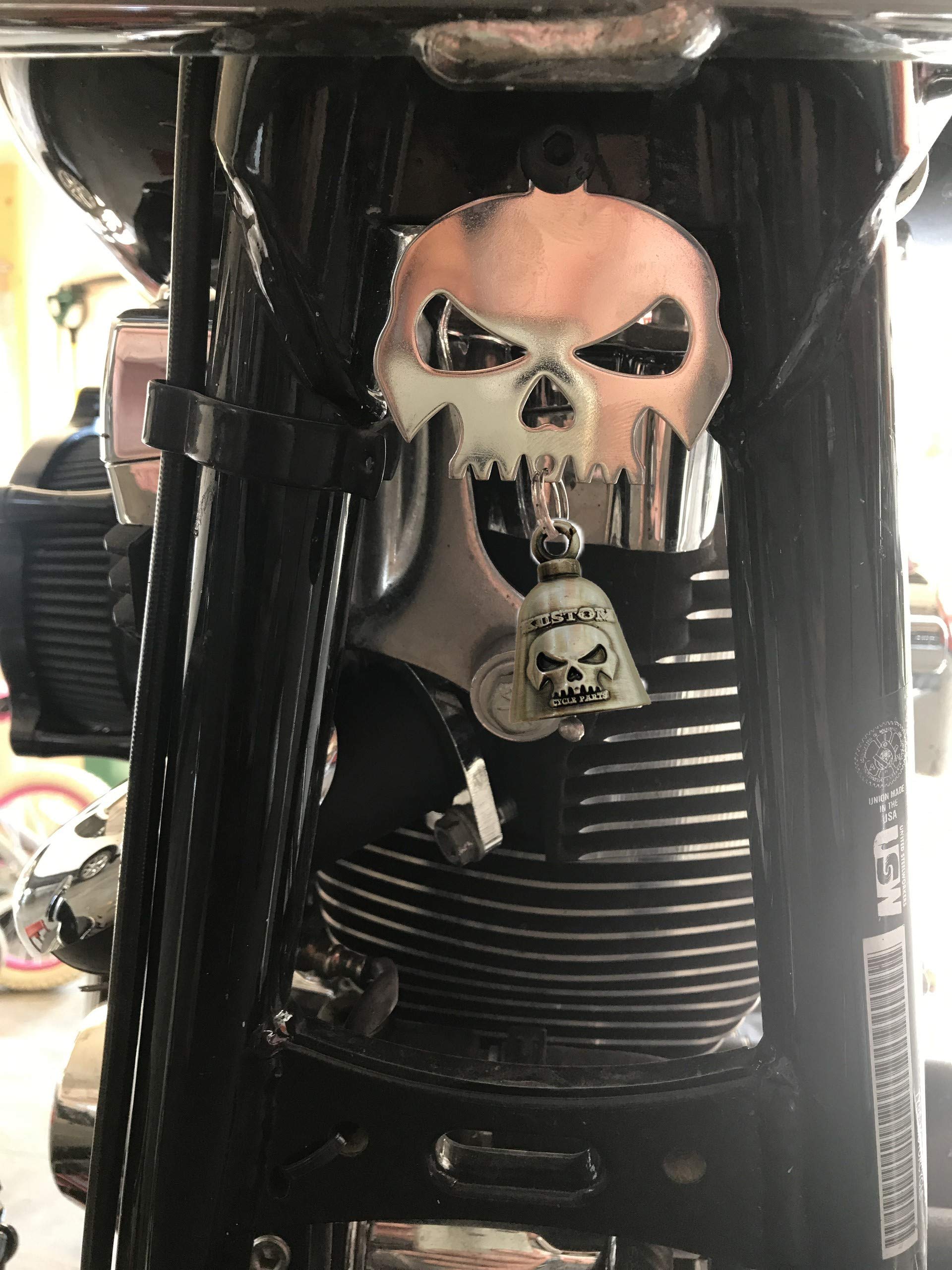 Guardian Bell Motorcycle Zippo Harley Davidson Japan Limited Skull 2-sides  Etching Matte Black Harley Bell, image size:1920x2560