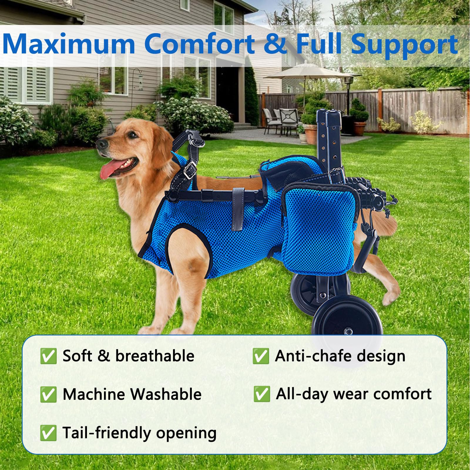 sogesfurniture Hundeanhänger für das Fahrrad, Hundebuggy Fahrradanhänger klappbar, mit Kupplung, Fahne, Reflektor, 600D Oxford Canvas, Hunde Fahrradanhänger für Hunde bis 20kg