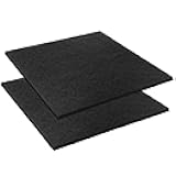 Saillong 2 Pcs 22'' Oil Drain Splash Pad, No Splatter Pad Square Pad for Car Changing Oil Transmission Drain Pan, Black