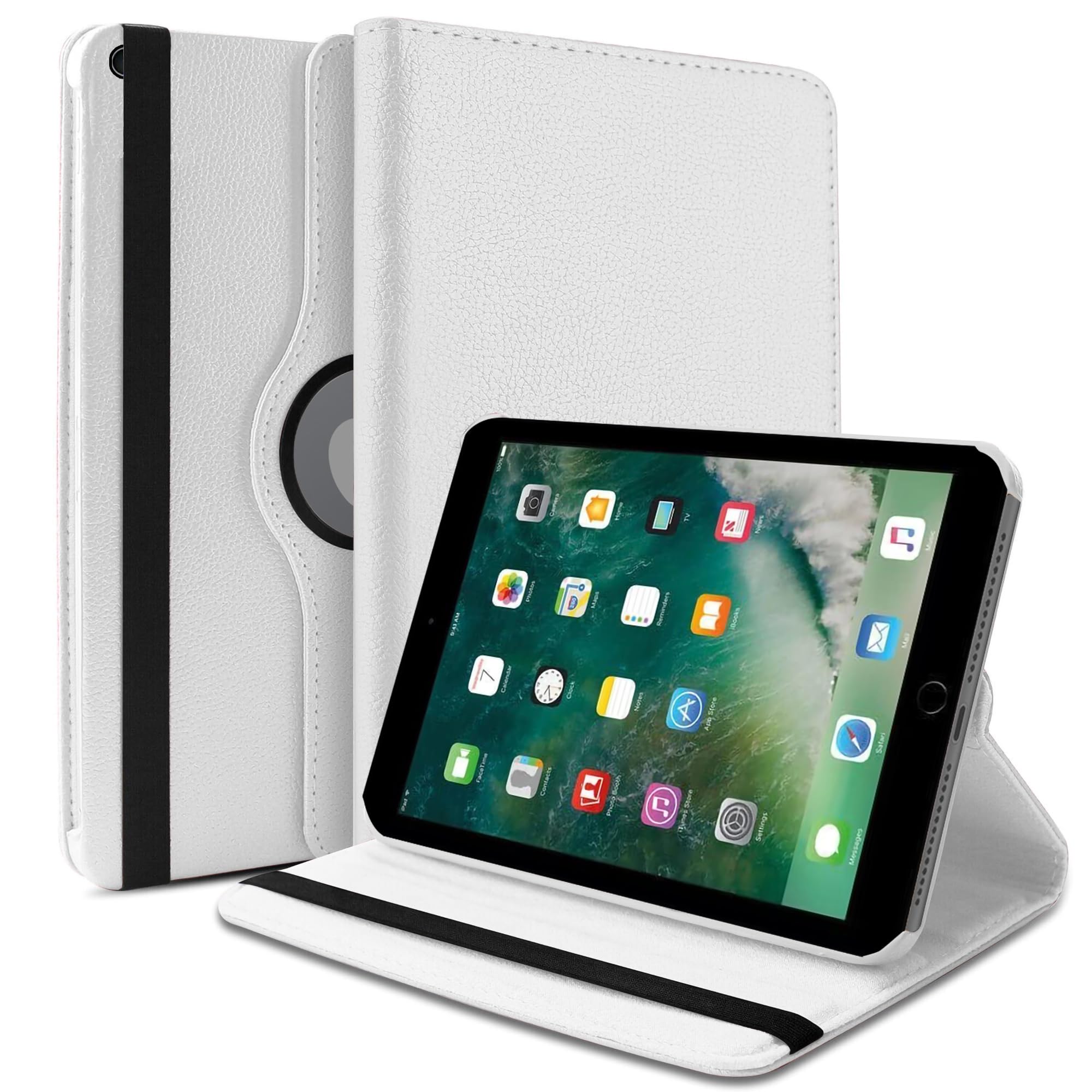 TGK Rotating Cover for iPad 9.7 inch Cover, iPad 5th Generation 2017 Model A1822 A1823 A1893 A1954 - White 360 Degree Stand Magnetic Smart Auto Sleep-Wake Function Case (B073ZC4H6F) Amazon Price History, Amazon Price Tracker