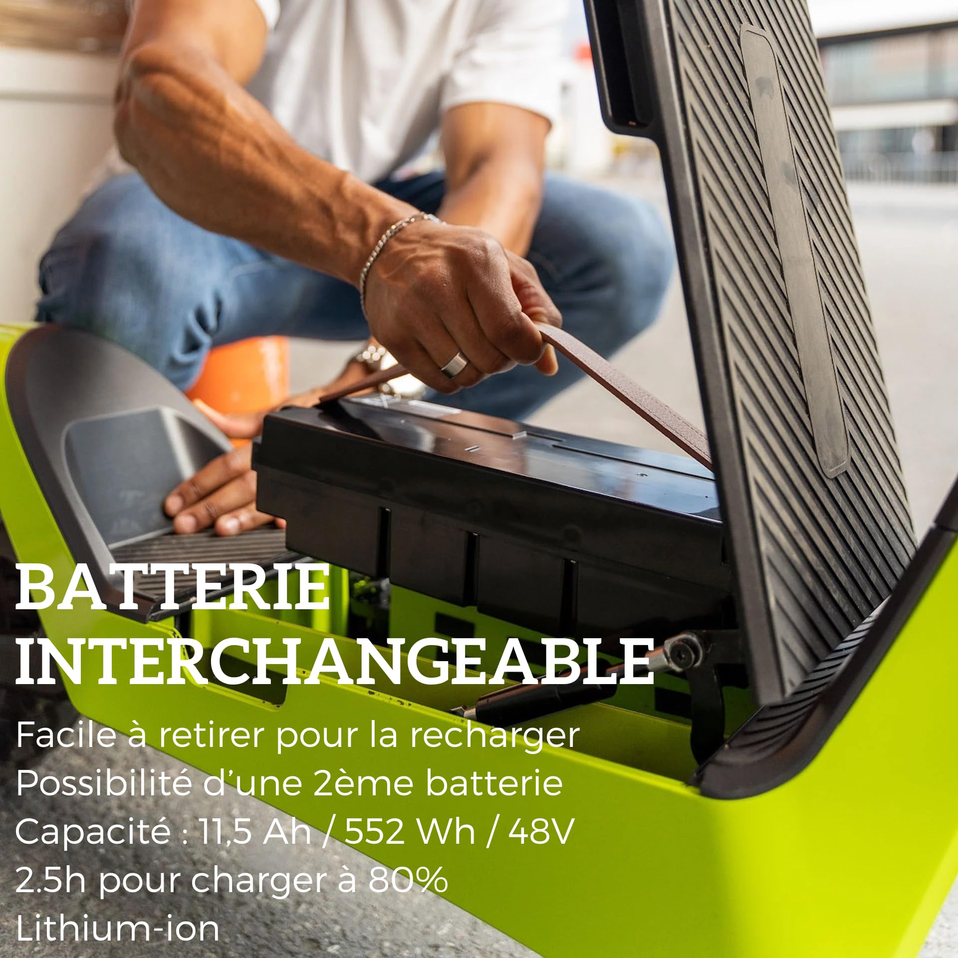 Skuter elektryczny STREETBOOSTER Pollux (zielony)