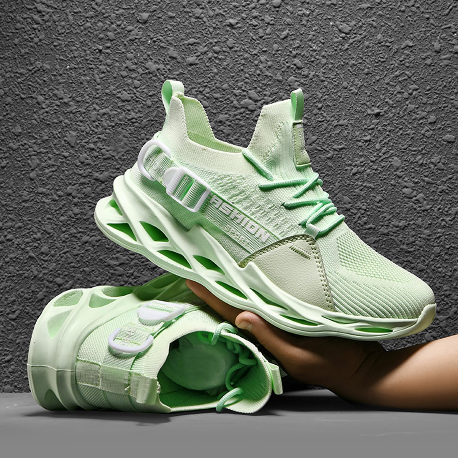 Uomo Donna Running Scarpe da Ginnastica Leggere Traspirante Casual Sportive Mesh Comode Fitness Jogging Sneakers Multicolore EU 36-46