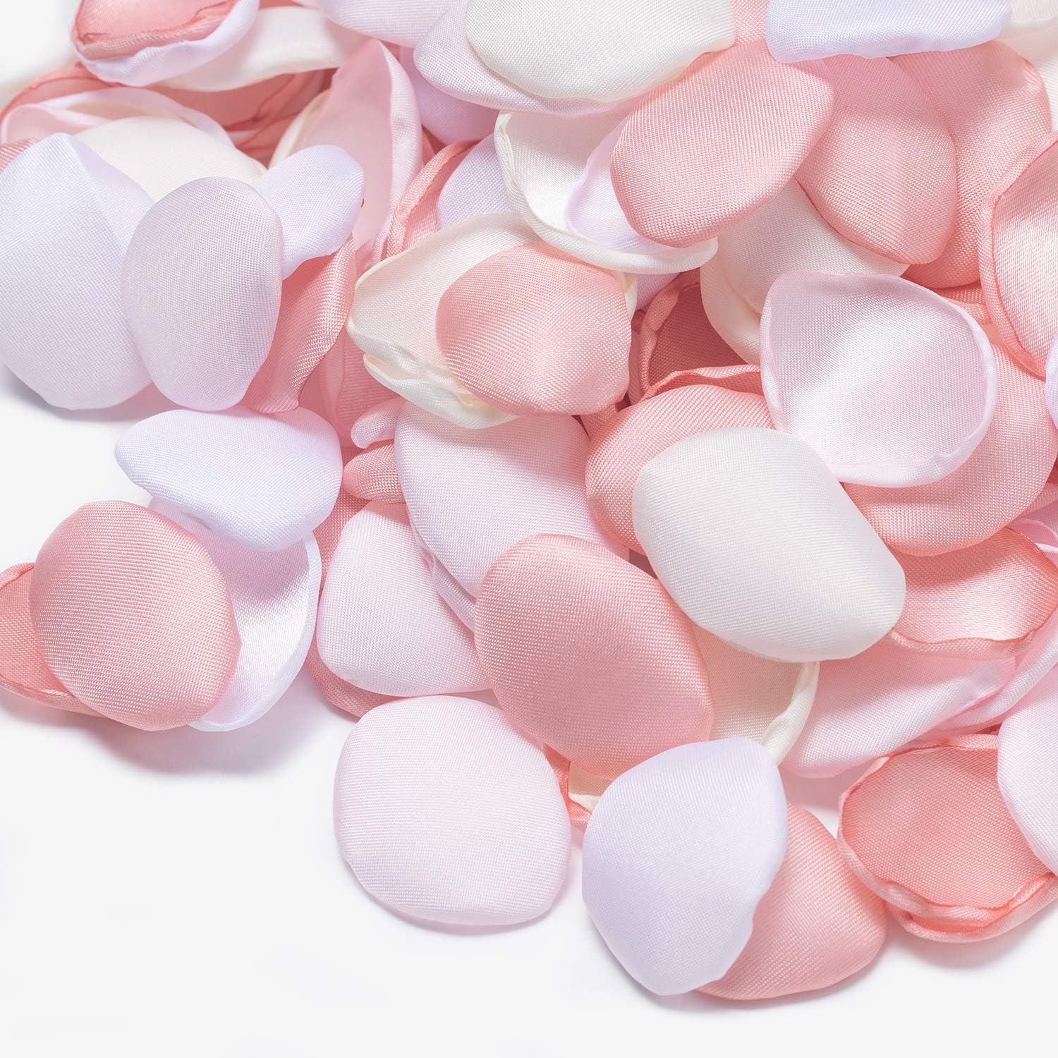 Ling's Moment Blush and White Rose Petals for Wedding, Pink