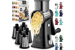 Zulay Rotary Cheese Grater and Hash Brown Maker Machine