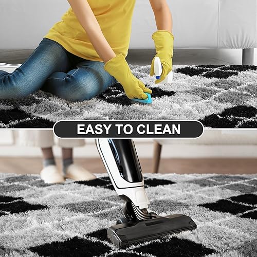 Vista 154 de JUNOVO - Alfombras de área ultra suaves de 3 x 5 pies, alfombras esponjosas para dormitorio, niños, niñas, bebés, sala de estar, suelo, cuarto