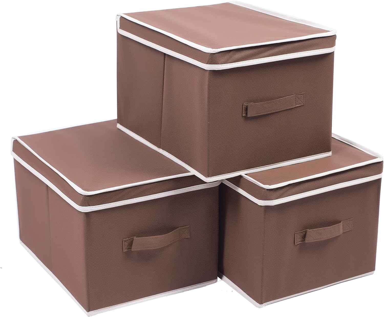 Amelitory Cube Storage Bins With Lid Foldable Fabric