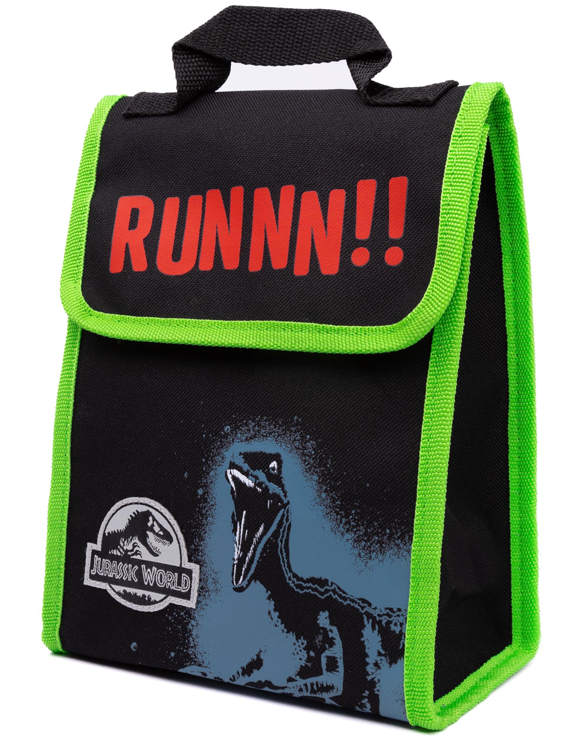 Jurassic World Mochila Set Niños 4 Piezas Escuela Caja De Almuerzo Botella