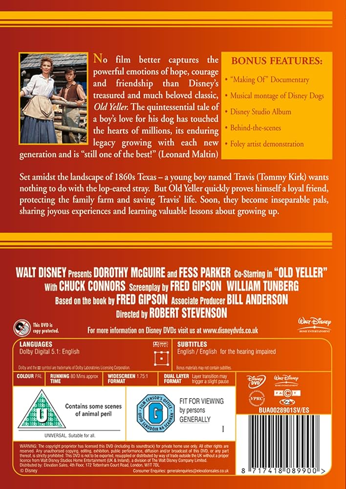 Amazon.co.jp: Old Yeller [Import anglais] : DVD