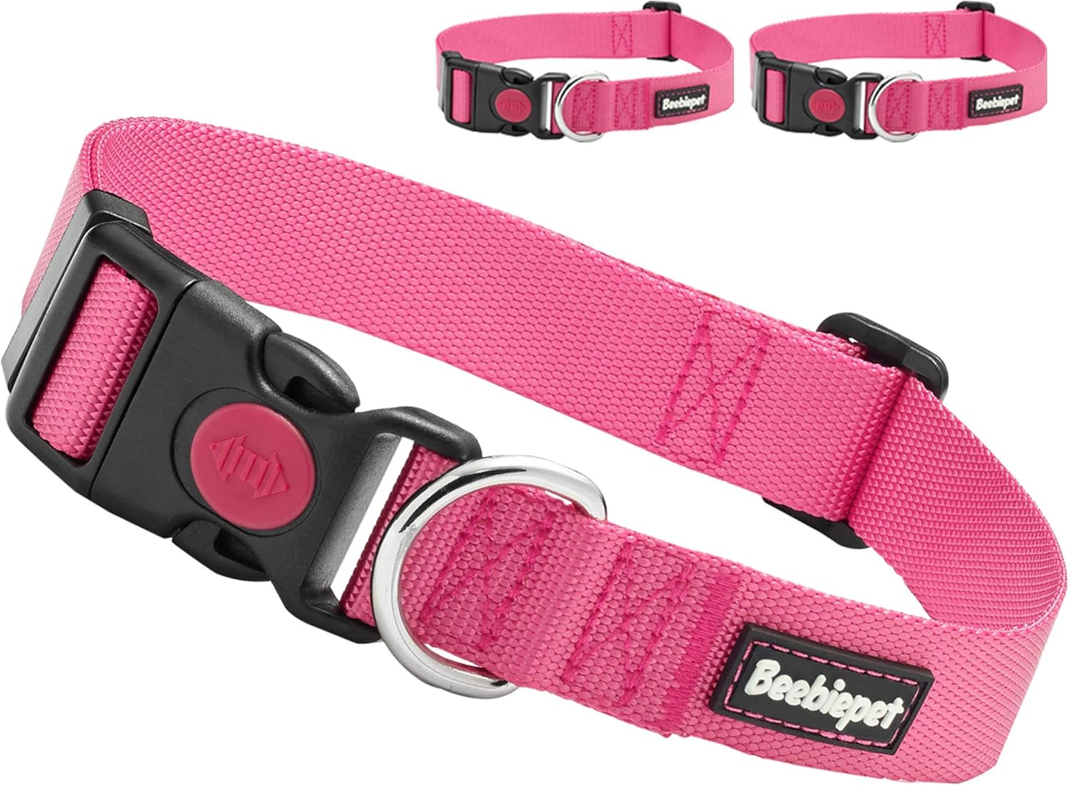 Beebiepet 2 Packs Classic Dog Collar with Quick Release