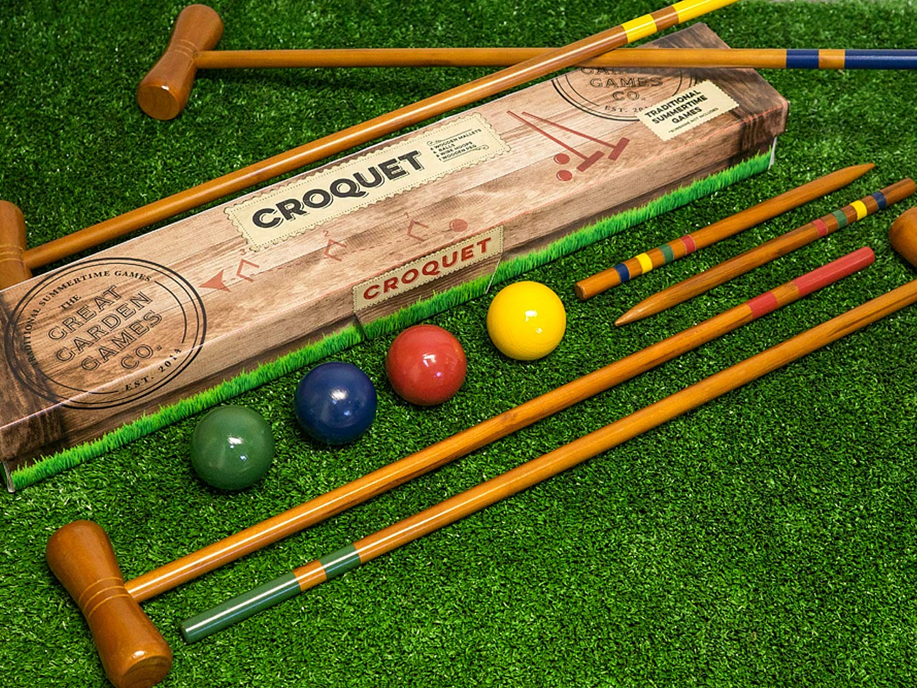 Floristry Board Game Professor Puzzle Croquet Garden Game Set 6 Hoops floristry-board-game-professor-puzzle-croquet-garden-game-set-6-hoops