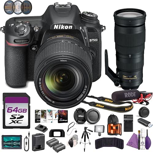 Nikon D7500 Camera Kit with 18-140mm Lens 4K DSLR Bundle