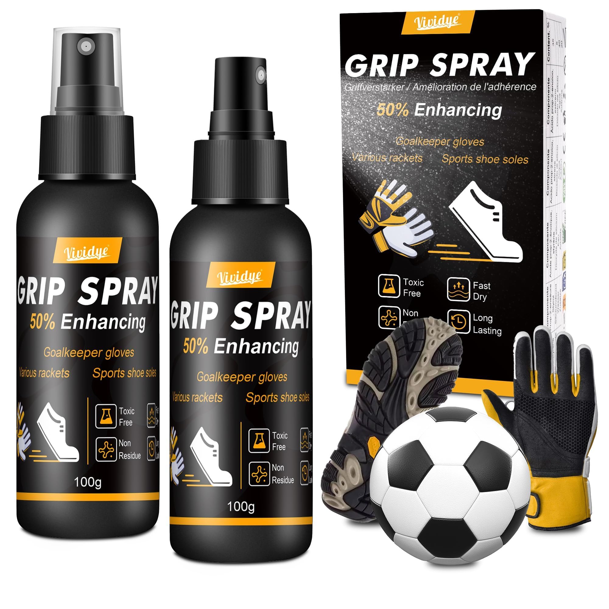 Glove Glue Spray Antiscivolo Per Guanti Da Portiere – Aderenza Extra, 30ml – Perfetto Per Calcio E Allenamento Sotto La Pioggia - 4
