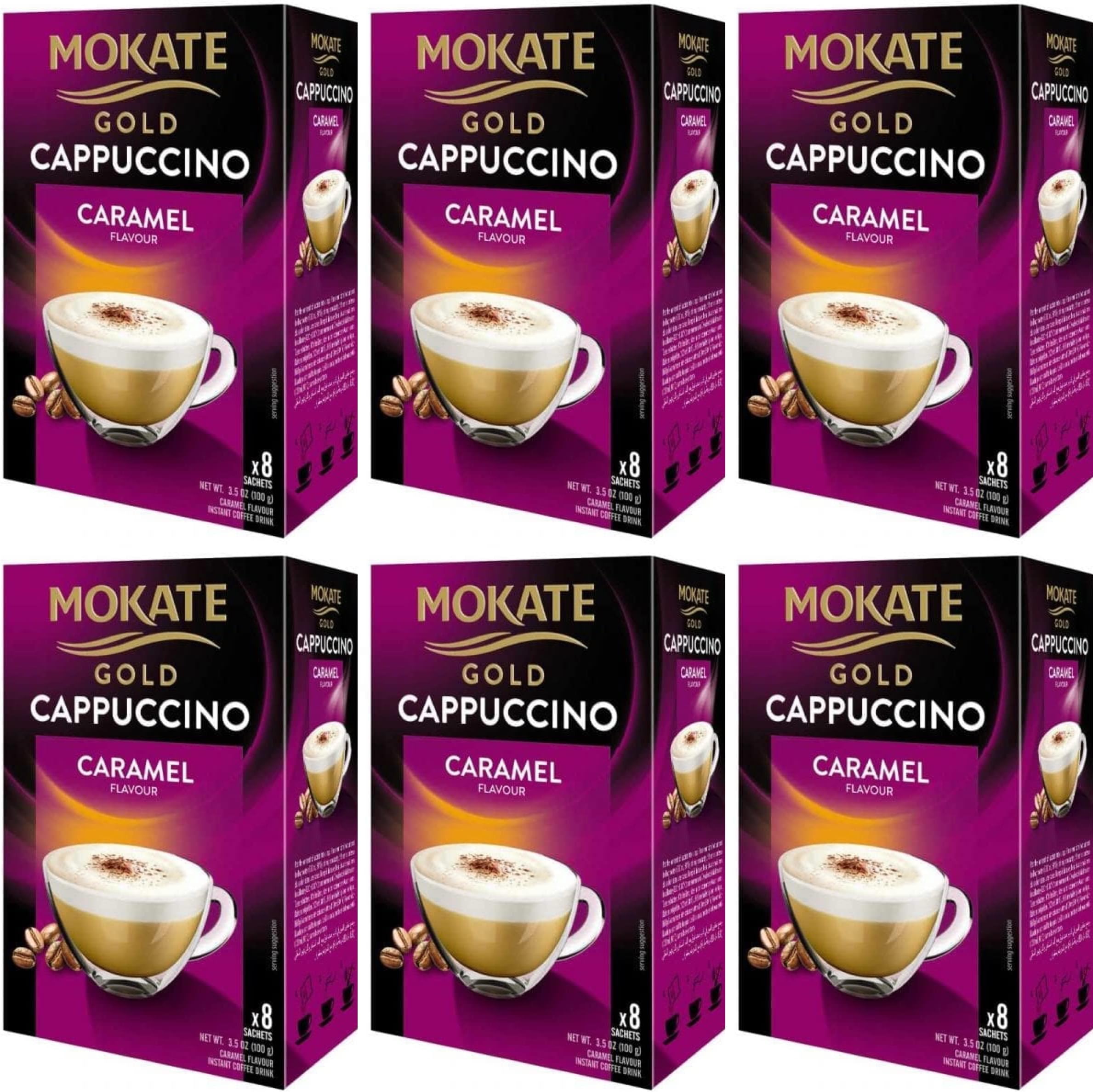 Gold Cappuccino Caramel Flavour with Skimmed Milk Powder *6x 8 sachets*