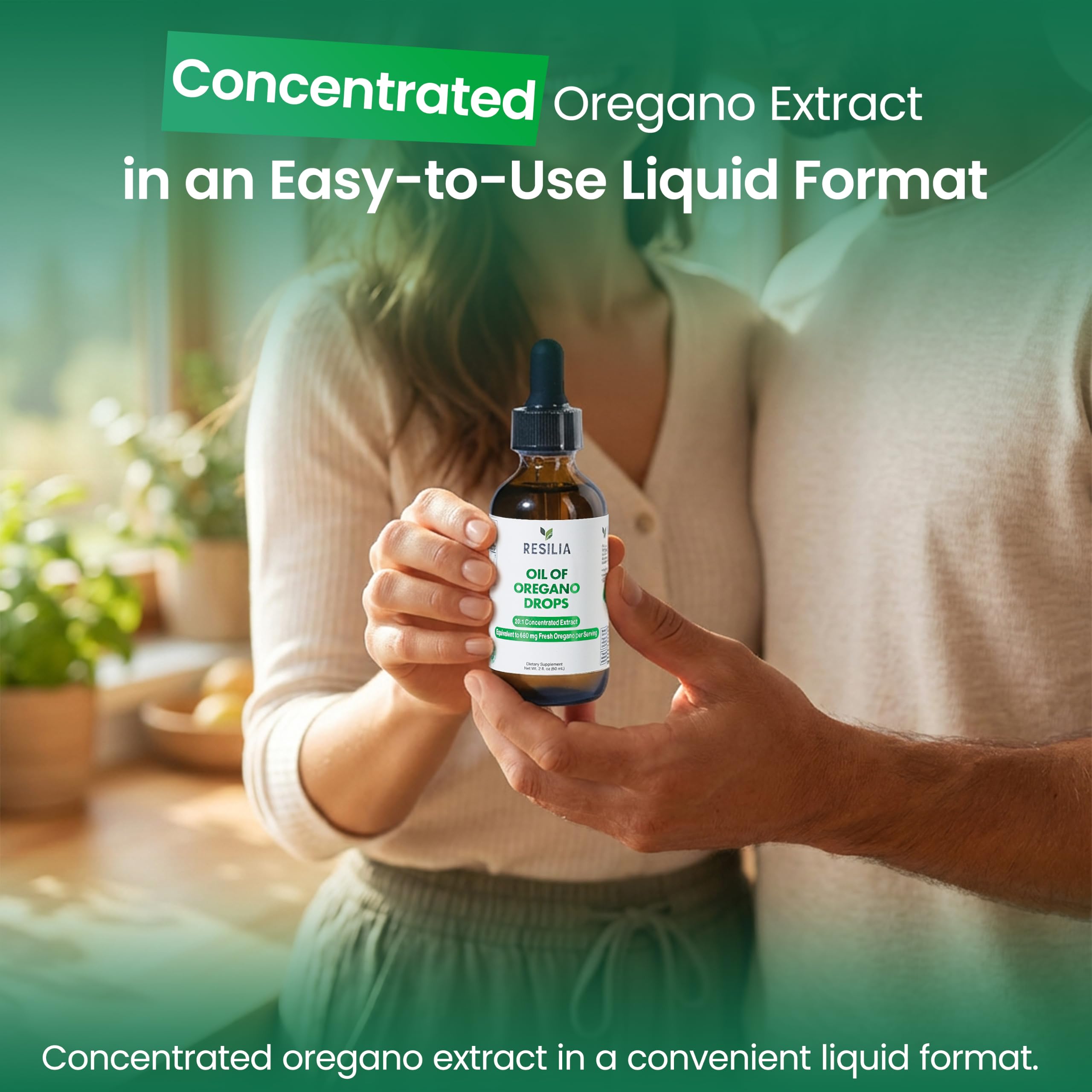 Resilia Premium Oregano Oil Drops | 34 mg Oregano Oil Per Serving | Herbal Liquid Supplement | Non-GMO | Easy-to-Use Dropper | 60 ml — Amazon image 6