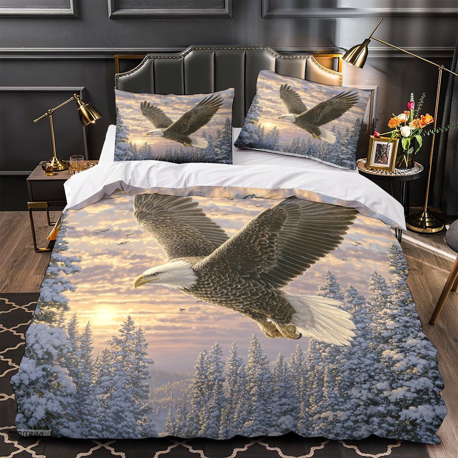 Housse de couette bébé cerf 3D ultra douce pour émerveiller votre petite fille