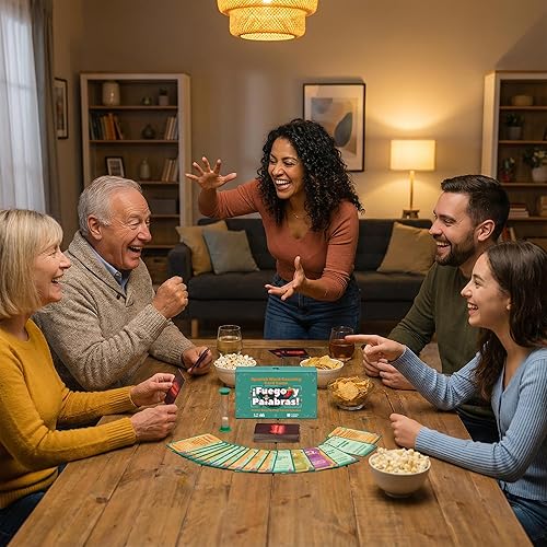 Miniatura 7 de Juegos en español Tabú Charades  Juego de cartas de actuación y aprendizaje bilingüe - Desafíos fáciles y divertidos para practicar español