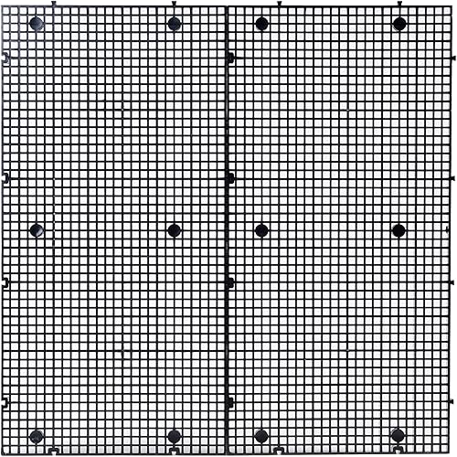 Miniatura 10 de ALEGI Acuario Rejilla Aislar Junta Divisor Pecera Fondo Bandeja Filtro Negro Caja de Plástico (8pcs)