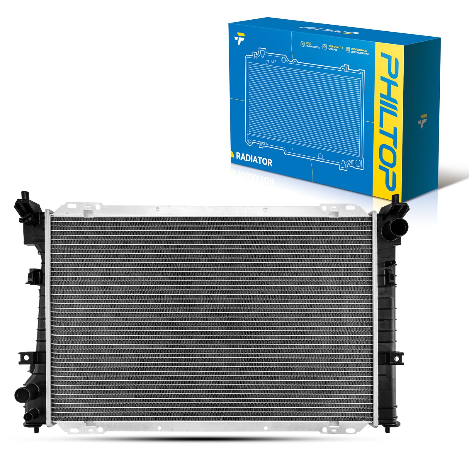 PHILTOP Radiators Car for 2008-2012 Escape 3.0L, 2009-2011 Mariner 3.0L, 2008-2011 Tribute 3.0L CU13041