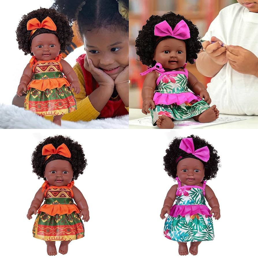 Amazon | 30 センチメートルリアルなアフリカ人形リボーンズ黒人