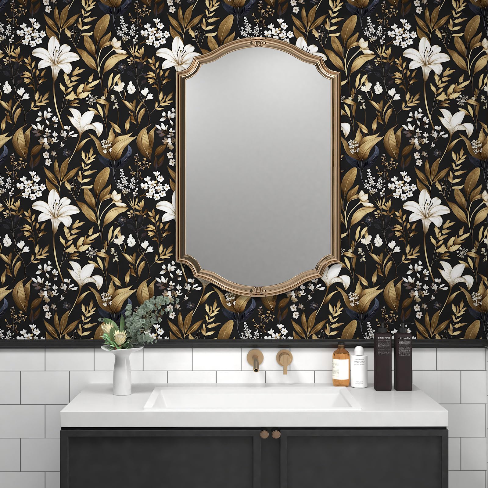 Vintage Floral Wallpaper Boho Contact Paper Leaf Peel And Stick Wall Paper - View #5