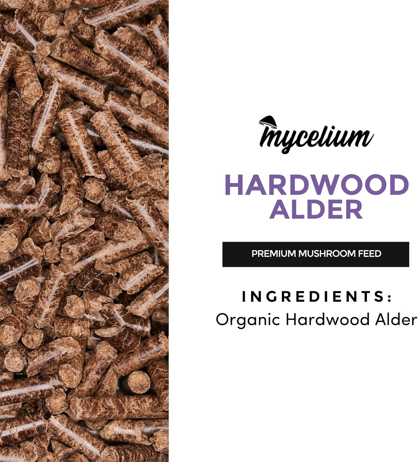Mycelium Premium Mushroom Spawn, Hardwood Alder I High Yield Organic Grain Feed I Indoor Mushroom Cultivation for Starter & Pro Home Growers I Non-GMO & Sourced from Local USA Farms, 5lbs