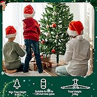 Vista 3 de Soaoo Soporte de madera para árbol de Navidad de 15.7 pulgadas de repuesto, base estable para árbol de Navidad, base para árbol de Navidad