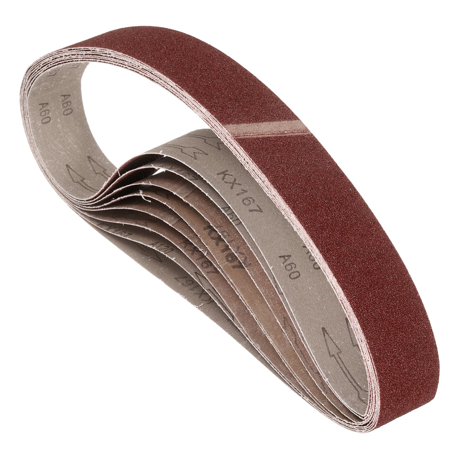 Kozelo 9 Pack Sanding Belts 50mm x 711mm 60 Grit Aluminum Oxide Abrasive Belt Sander Paper for Belt Sander Metal Grinding Wood Working Weld Rust Removal