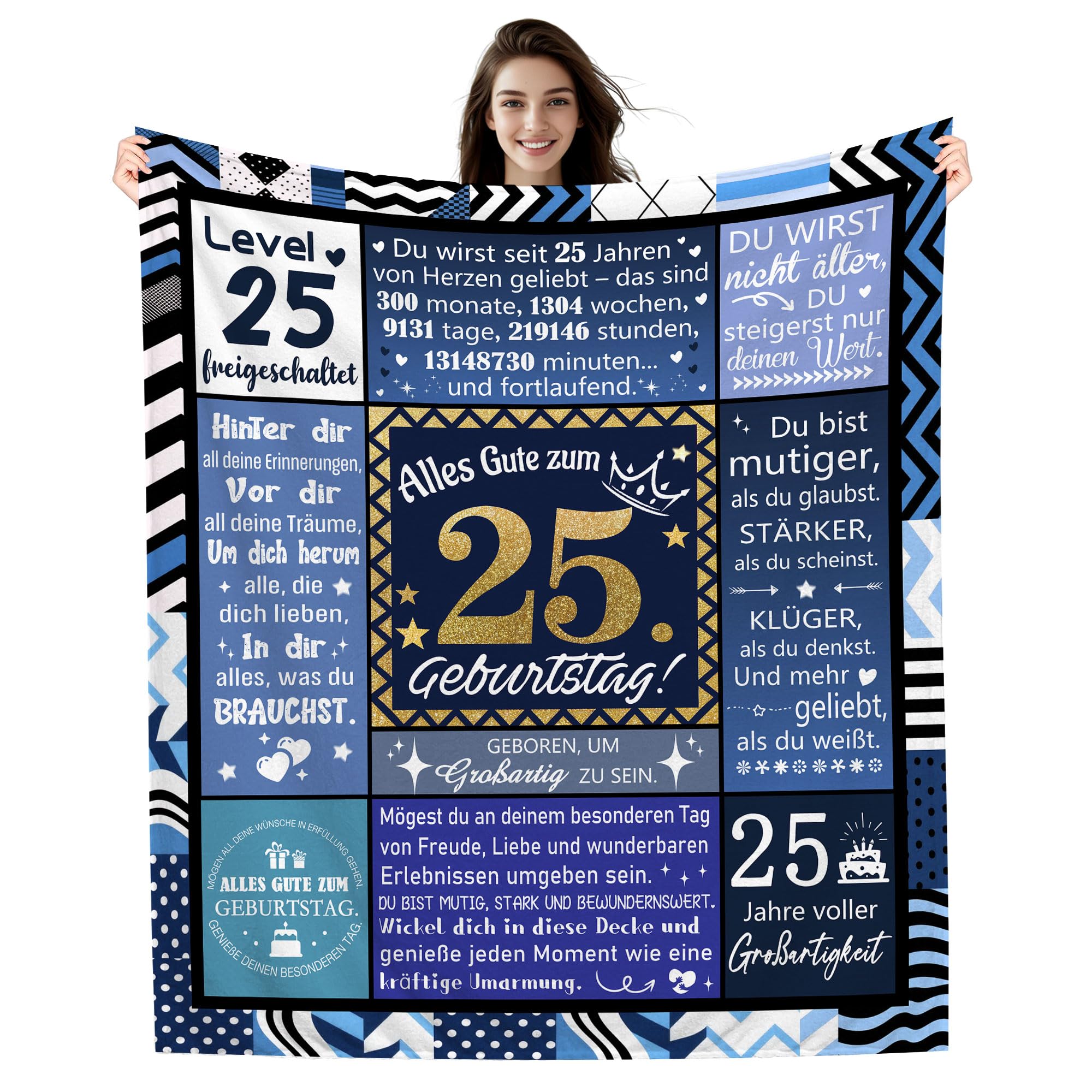 Geburtstagsgeschenk-Decke für Frau Mann Mama Papa Tochter Sohn Schwester Bruder Cousine Beste Freundin Geburtstag Inspirierendes Geschenk