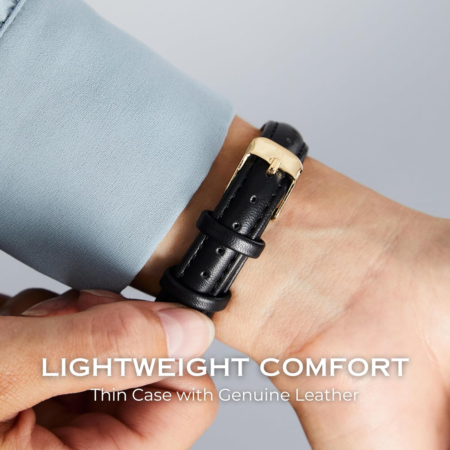 Miykon Minimalist Vintage Watches for Women – Small Dainty Cute Ladies Analog Watch with Genuine Leather Strap – Japanese Quartz, Waterproof to 100ft - Image 4