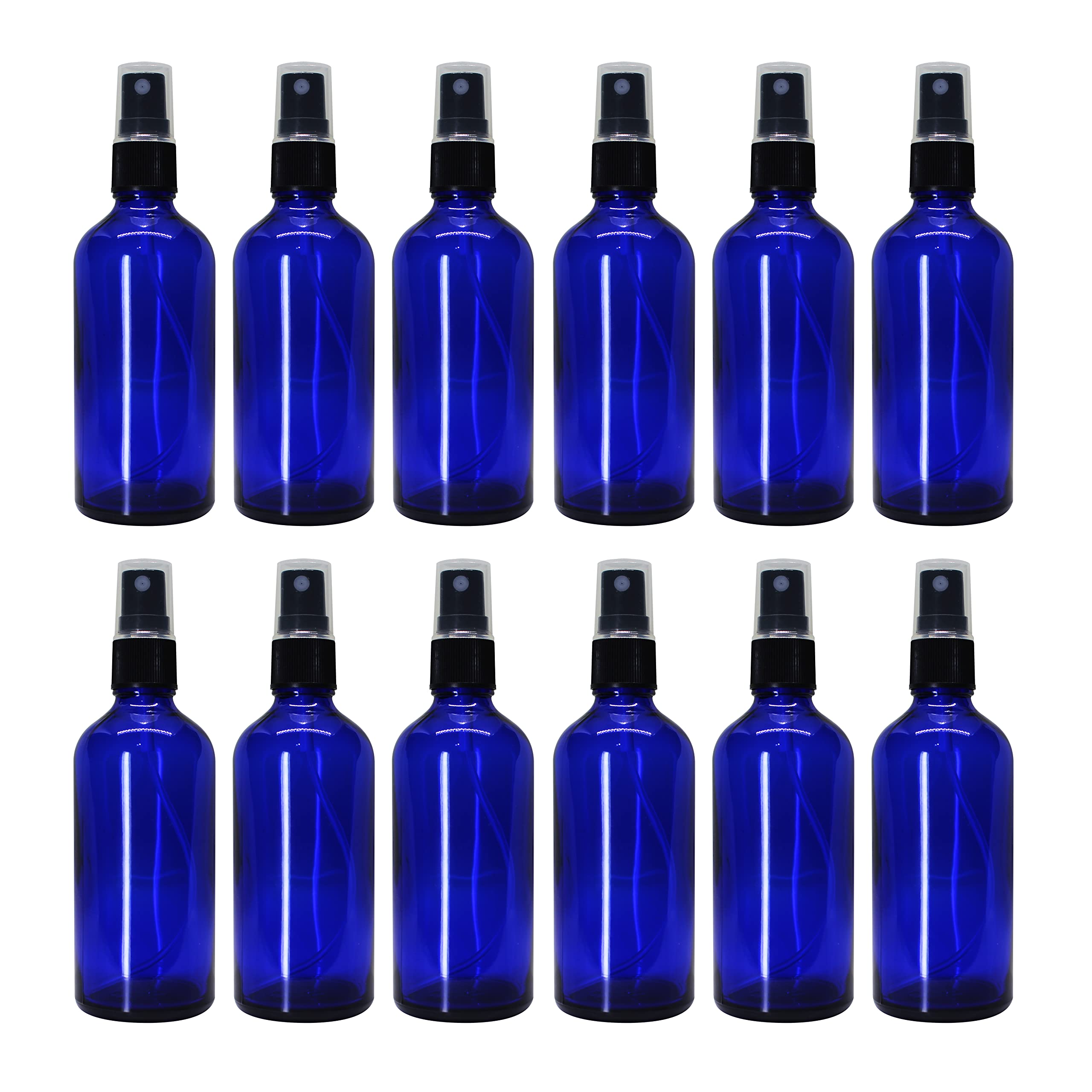 100 ml Refillable Blue Fine Mist Spray Glass Bottles With Leak Proof Spray Pump For Multipurpose Uses For DIY Perfume, Essential Oils, Blends, Aromatic Water, Beauty Products (Pack Of 1)-image-44