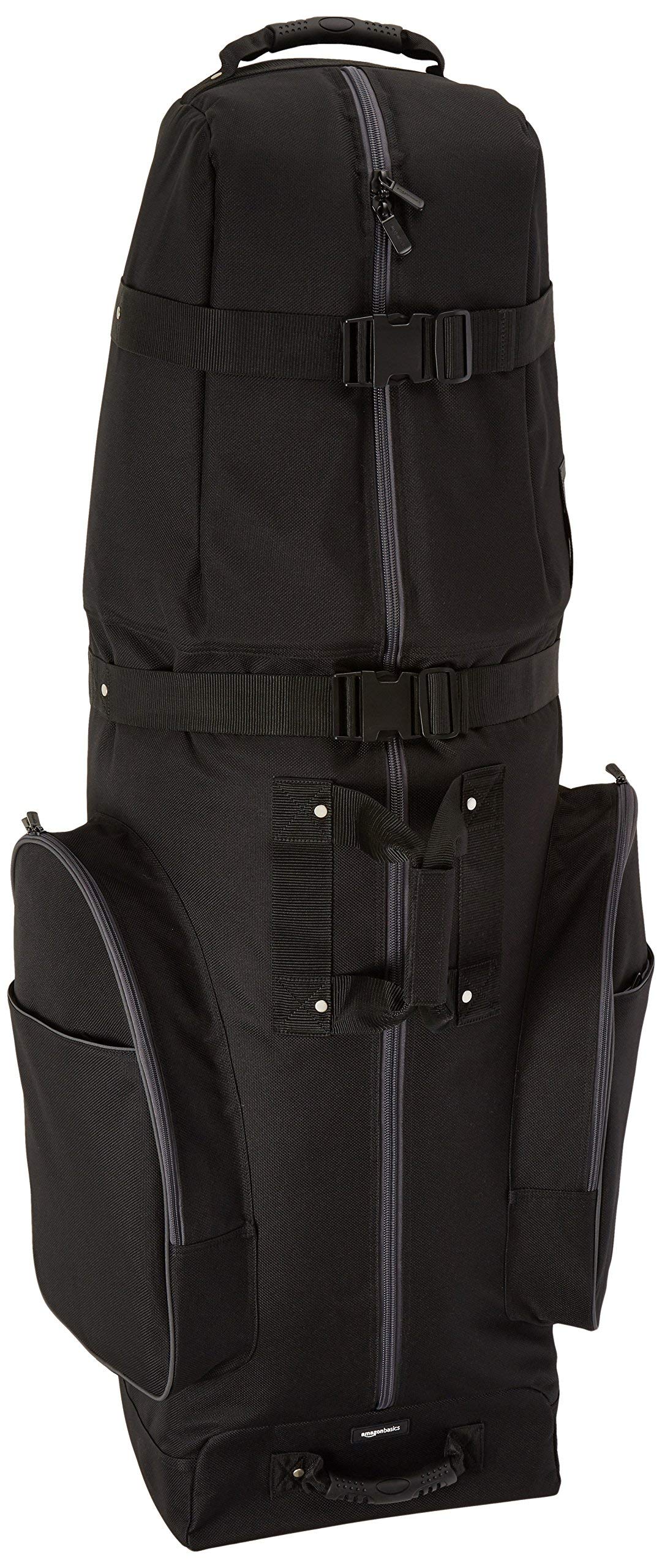 Amazon Basics - Bolsa de Transporte para Golf con Laterales Flexibles, Negro