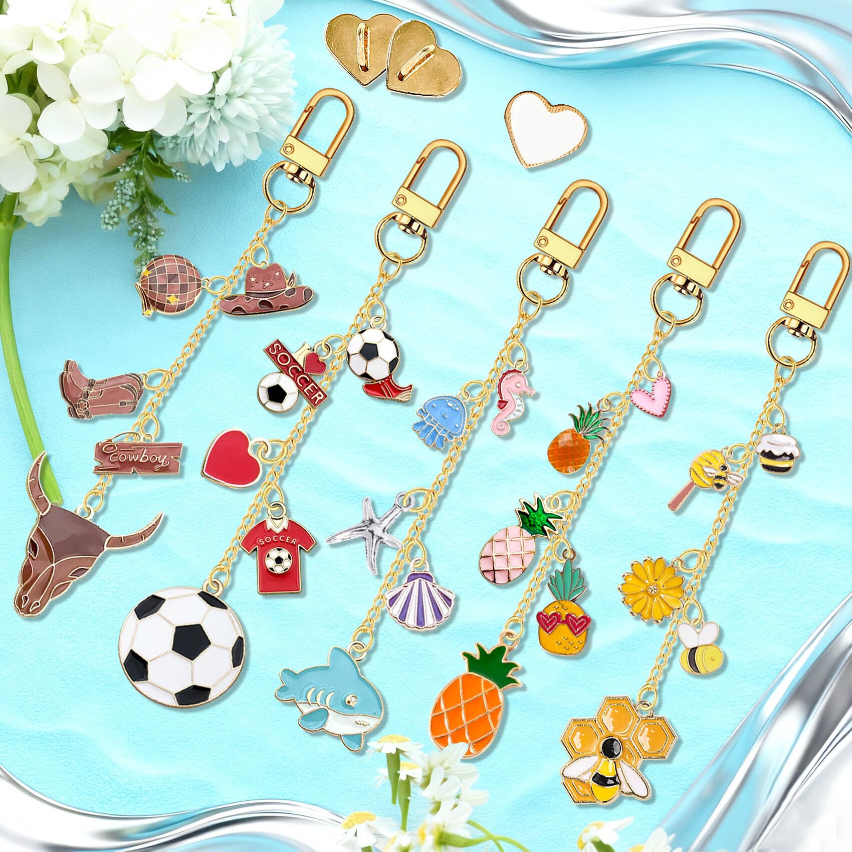 Charm-Ketten für Kindle, niedliches E-Reader-Armband, Zubehör, kompatibel mit Kindle, E-Reader, Handy, iPad, AirPod, Geschenke für Leser, Buchliebhaber